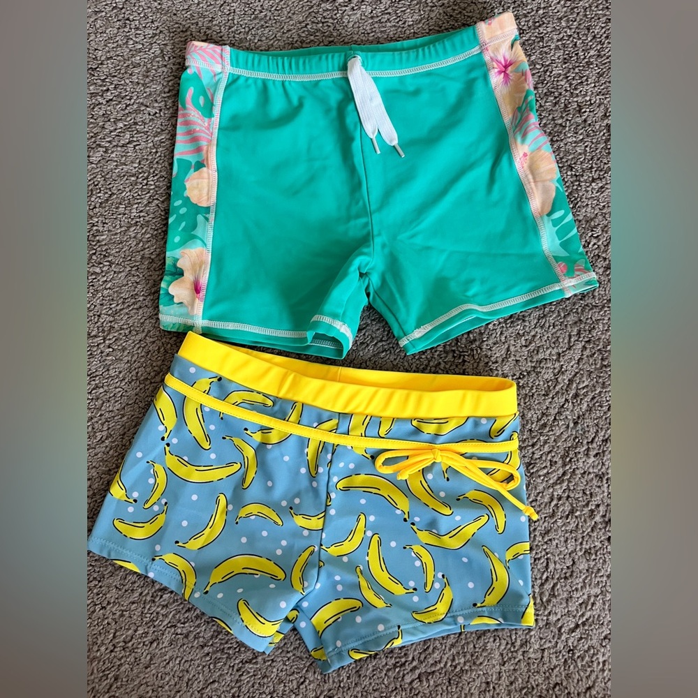 Bundle of 2 Colorful Swim Shorts Set - Size 8-9